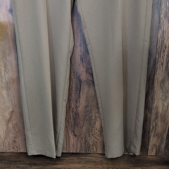 Haggar Men's Tan Chino Stretch Waist Dress Pants 38 x 30    P173 - Picture 4 of 8